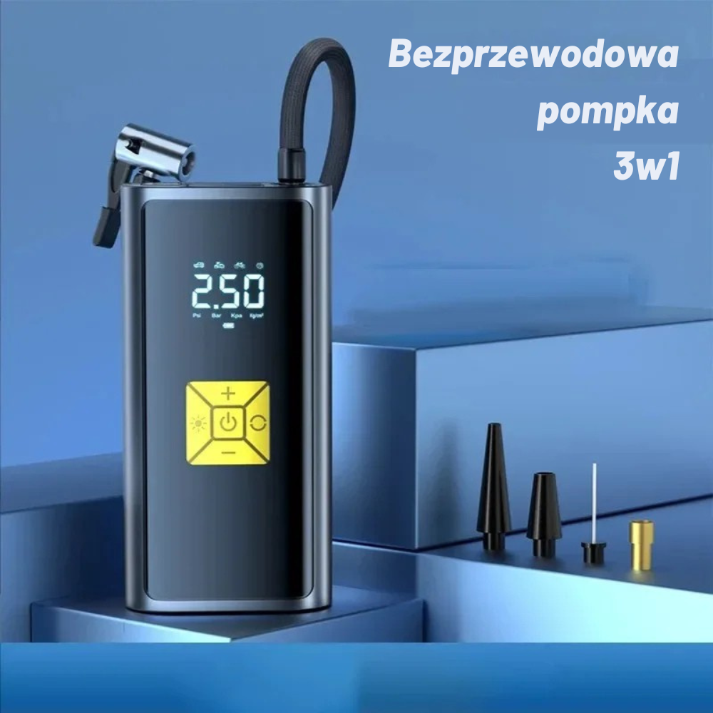Bezprzewodowa Pompka 3w1 BARDZOPRZYDATNE™